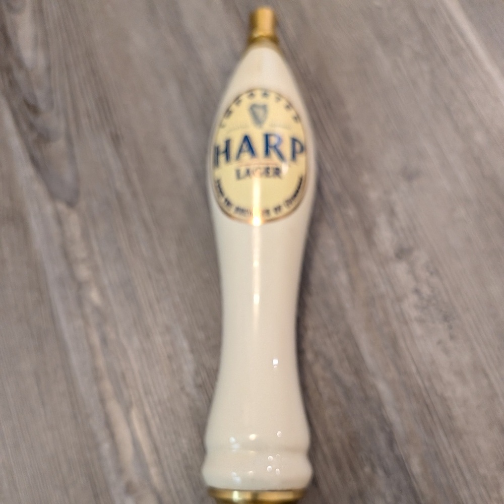 HARP Imported Lager Beer Tap Handle From the Brewers of Guinness